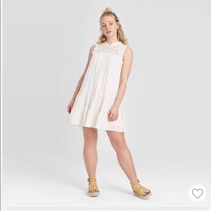 NWT Off-White Crochet Top Dress